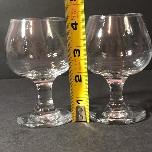 2 Cognac/Brandy Snifter/ Whiskey Wine Small Glasses 4" - Picture 4 of 8